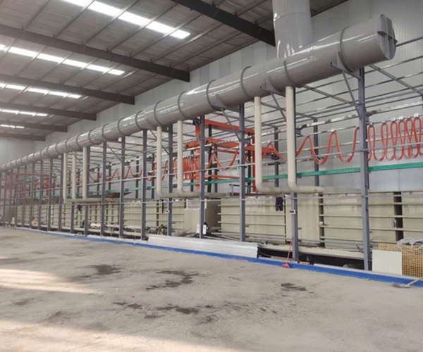 Automatic and manual production line for aluminum oxide
